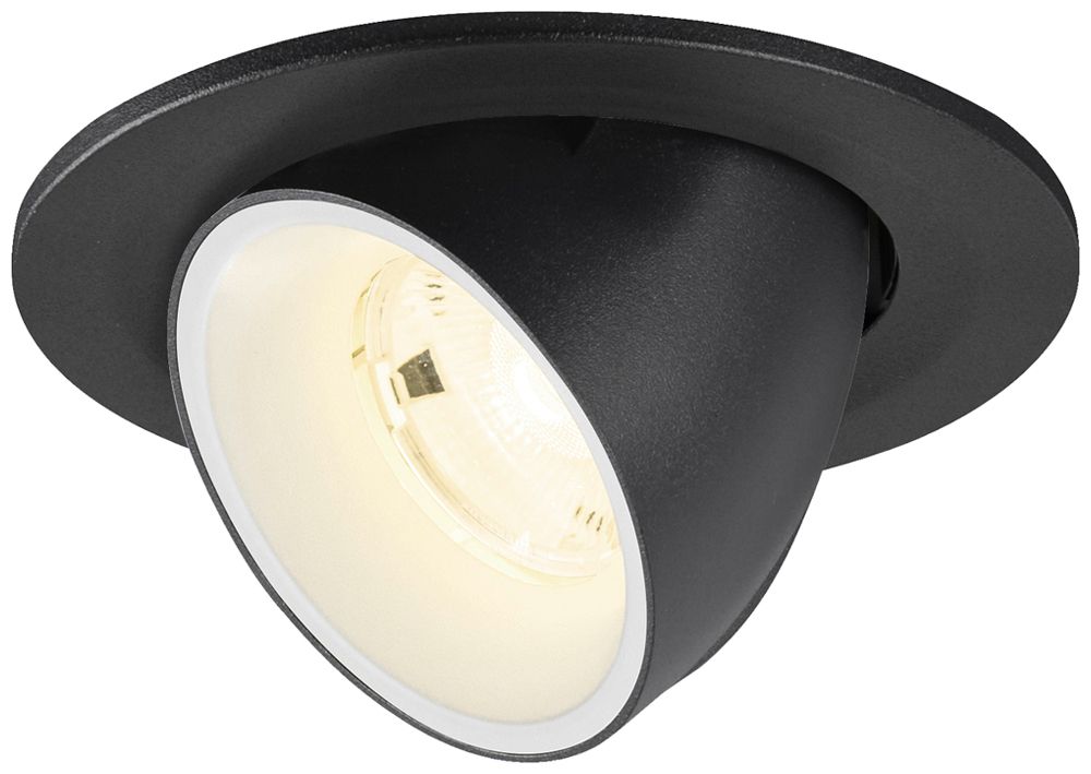 Downlight LED SLV NUMINOS GIMBLE S 6.7W 1050lm 4000K NB DALI Ø100×70 noir/blanc