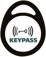 Transponder-Schlüsselanhänger Hager schwarz, 10 Stück