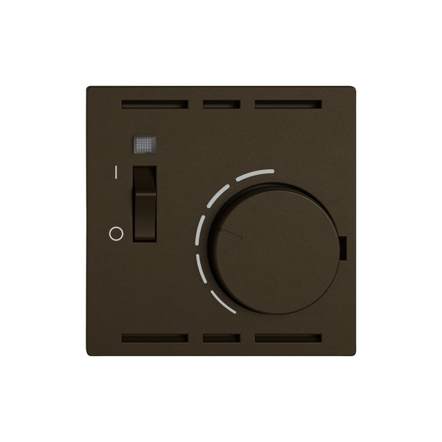 Raumthermostat EDIZIO.liv SNAPFIX® m.Schalter 230VAC 50Hz br