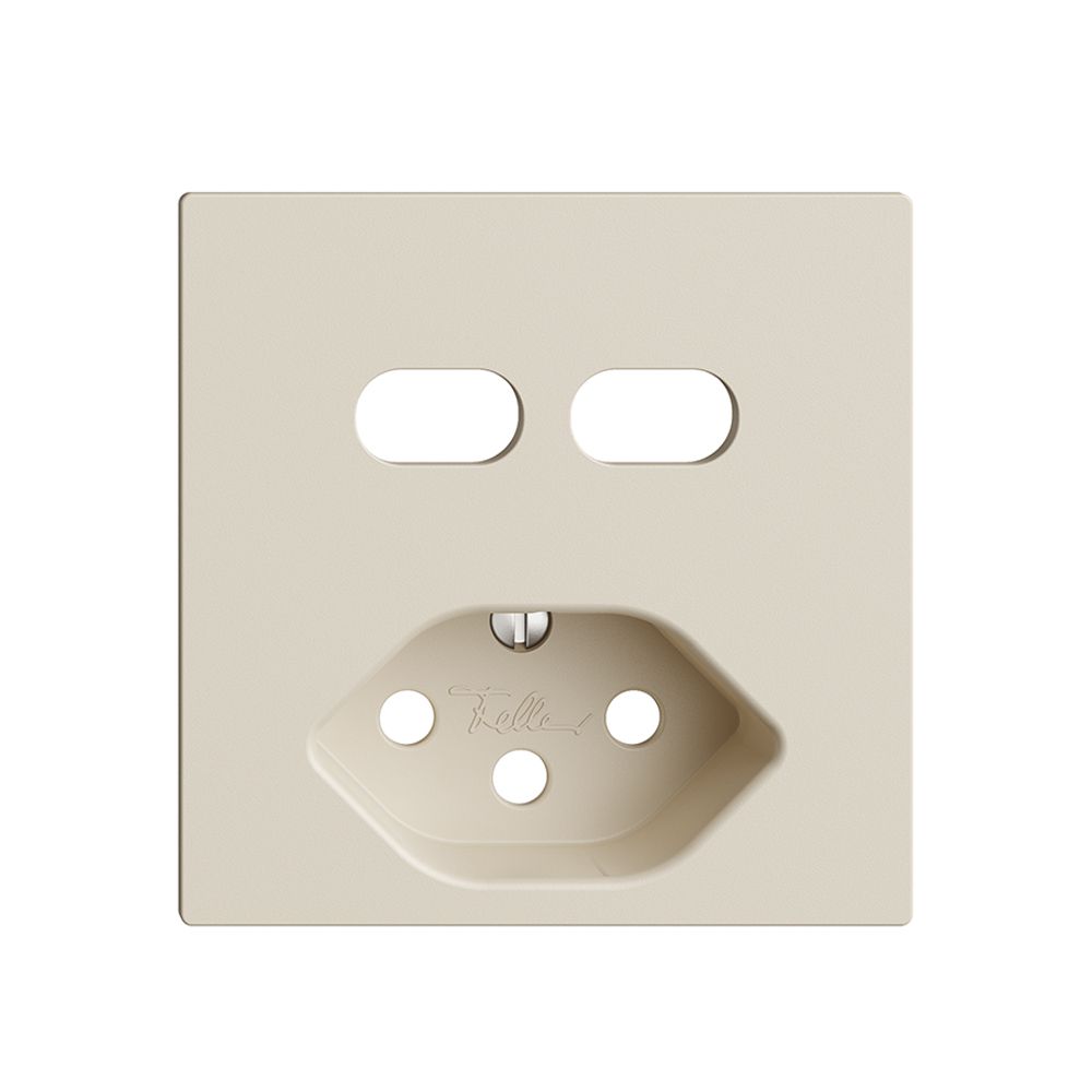 Montageset Feller EDIZIOdue für Steckdose USB 2×Typ C + Typ 13 crema