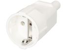 Prise mobile Schuko MAX HAURI L+N+PE 16A 250V 0.75…1.5mm² blanc