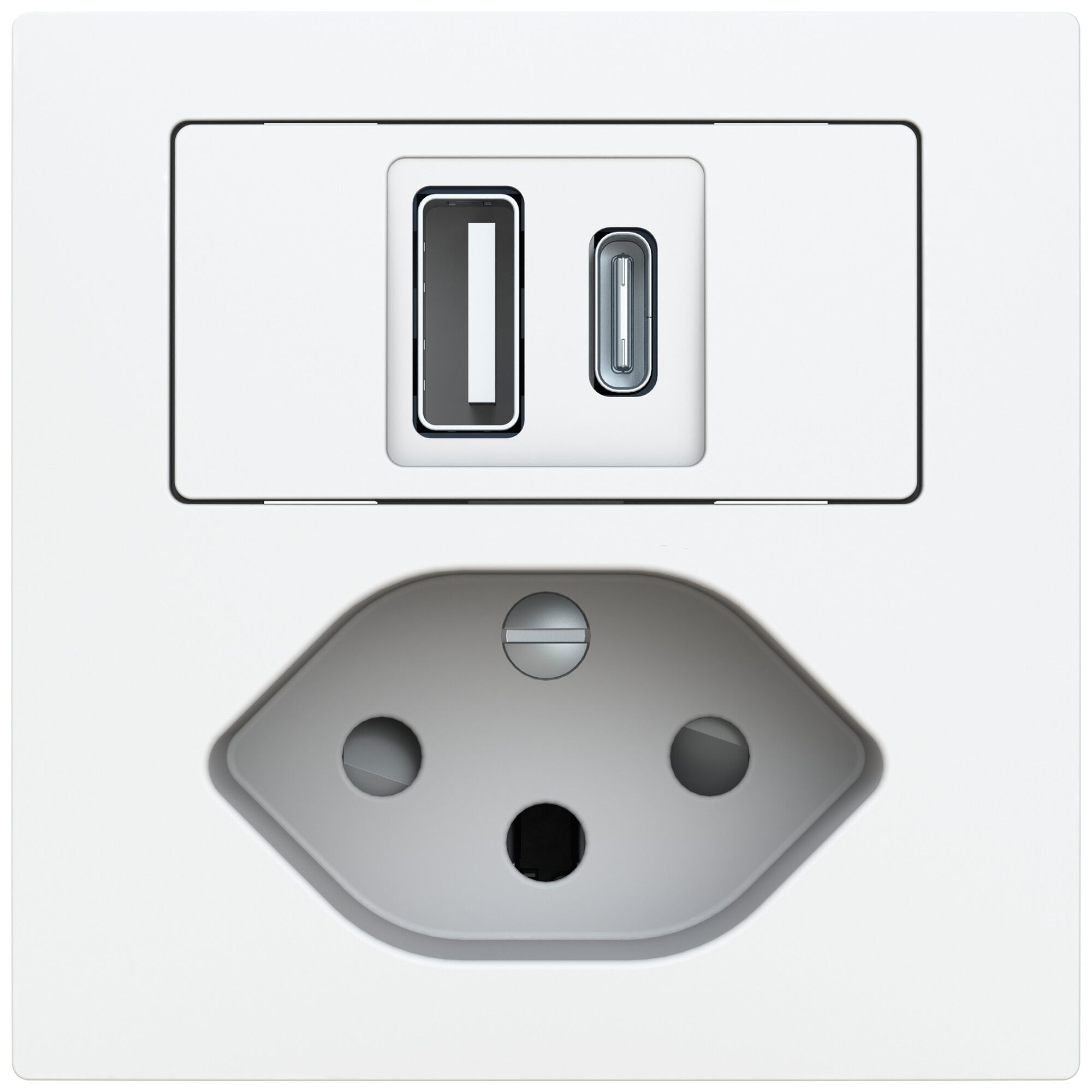 Prise de charge USB ABB Sidus 1×USB-A 1×USB-C + T13 3000mA OUT:5V bc