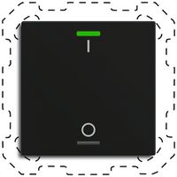 Poussoir KNX RGBW INC MDT TAL-60T1B16.02S temp 1t/2a noir mat "I/O"