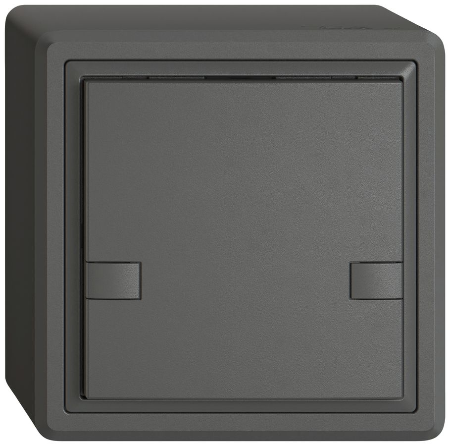 Poussoir KNX RGB AP EDIZIO.liv SNAPFIX® capteur temp.s.LED 1× comm.2T grf