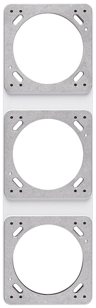 UP-Montageplatte robusto 3×1 weiss