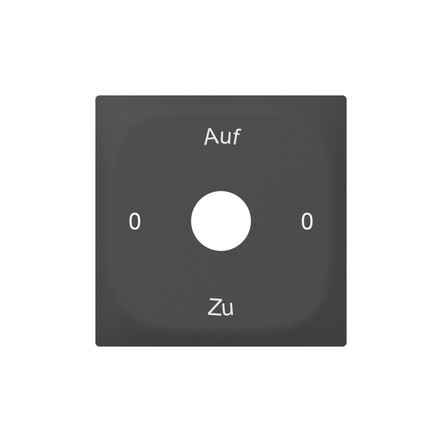 Plaque frontale SIDUS avec gravure anthracite