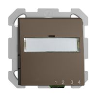 UP-Anschlussdose FTTH EDIZIOdue FH 1×LC APC Duplex FM coffee