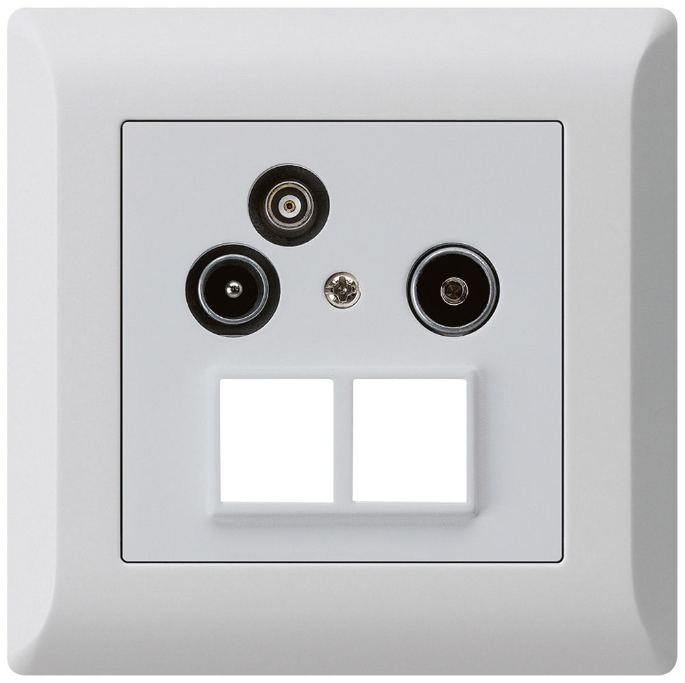 Prise d'antenne ENC R/TV/données HMS kallysto.line 19dB gris clair