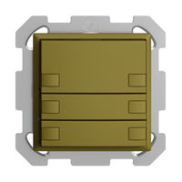 UP-KNX-Taster RGB EDUE, 250mW, o.LED, 3×Taste, 2×Tastenb., ov