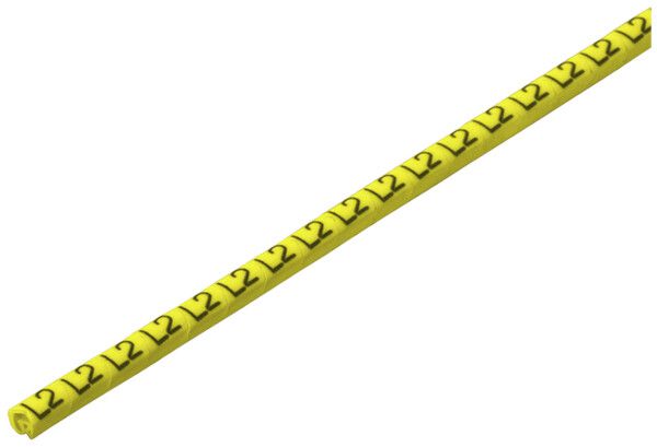 Marqueur de conducteur WM CLI C CD p.Ø1…3mm 6×3.4mm impression: L2, jaune