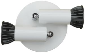 EB-LED-Leuchte FAWA Duo-Spot 2×7.5W GU10 weiss