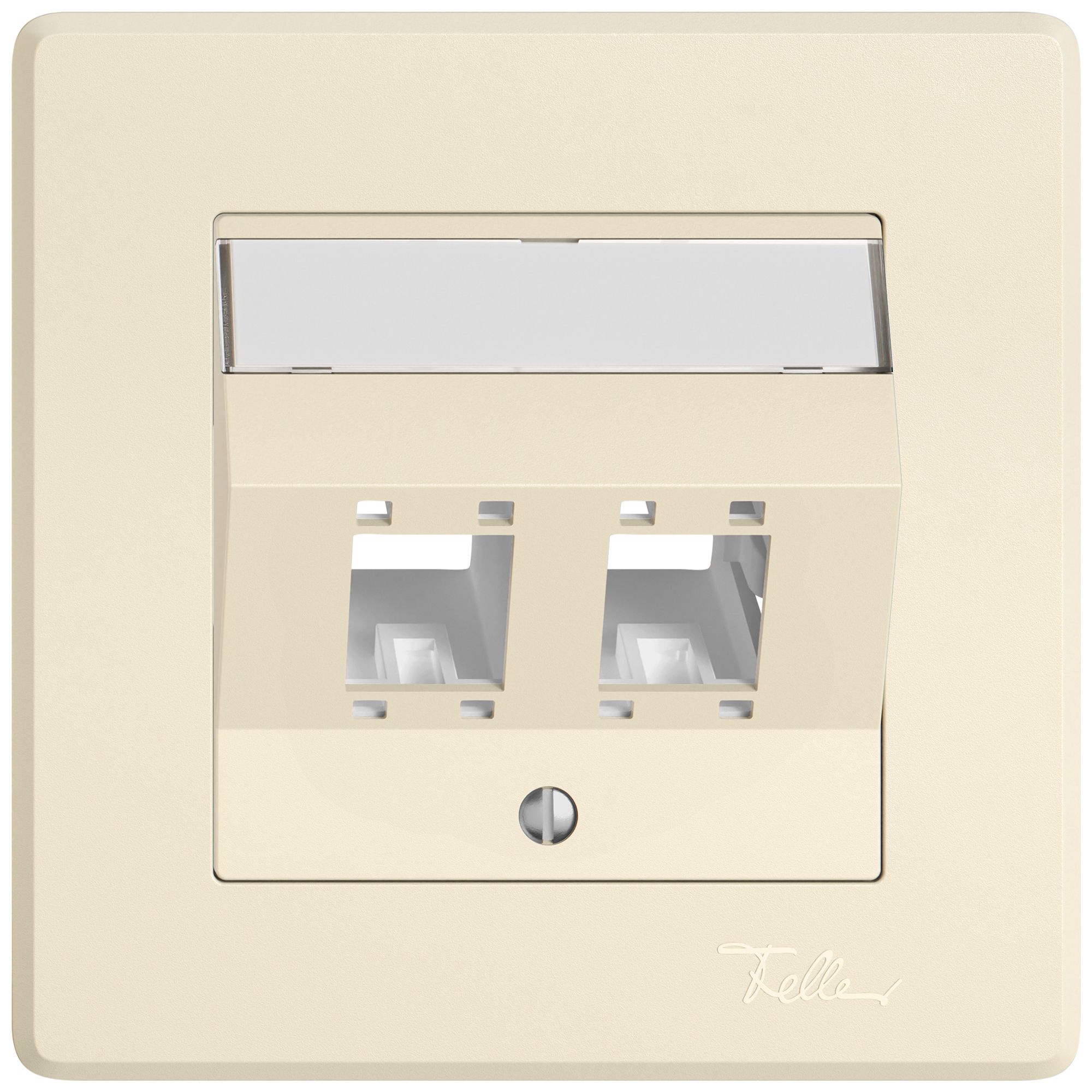 UP-Montageset EDIZIO.liv SNAPFIX® für freenet Kat.5e/6 Adapter 2× cr