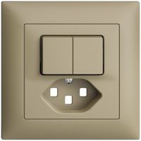 UP-Frontset EDIZIOdue T23 sand 88×88mm für Kleinkombi