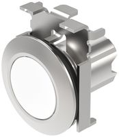 EB-Druckschalter EAO45, R, weiss Ring sandgrau, flach