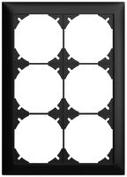 UP-Kopfzeile EDIZIOdue SNAPFIX® 3×2 vertikal 148×208mm schwarz