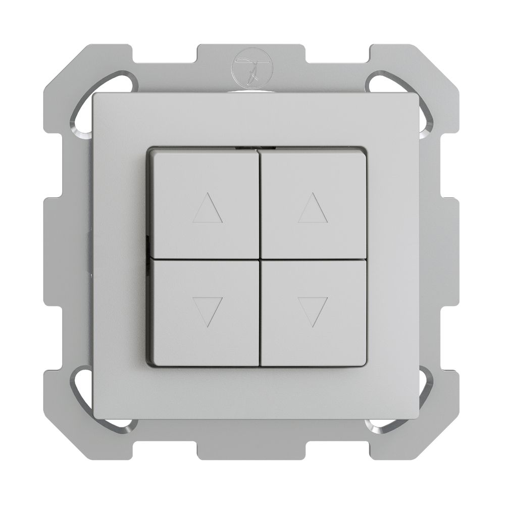 Interruttore per tapparella INC EDIZIOdue FM grigio chiaro 2 canali