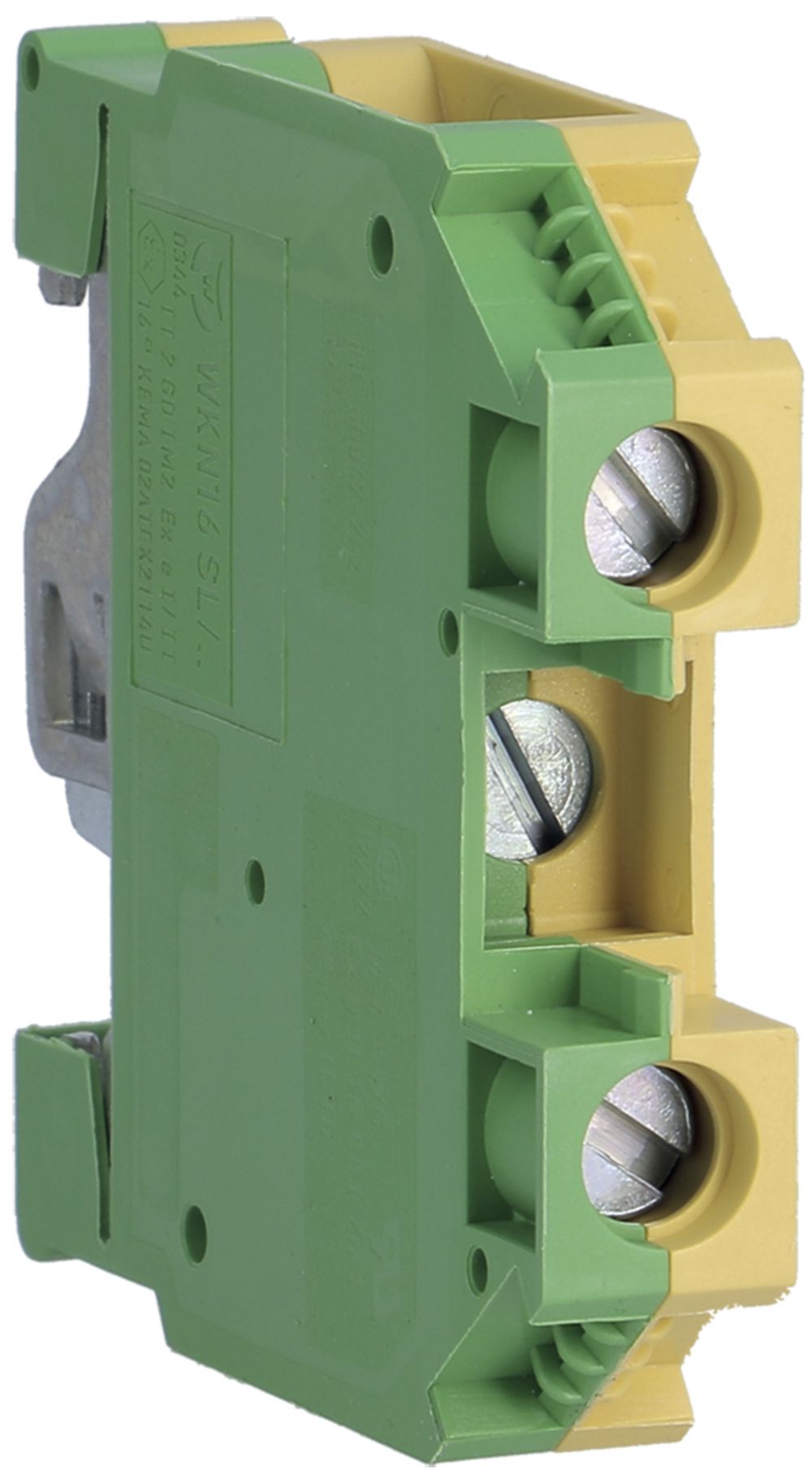 Morsetto di passaggio Hager 16mm², PE, a vite, chiuso