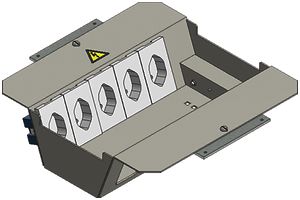 Einbausatz BAK SB 2×5 FLF stehend weiss