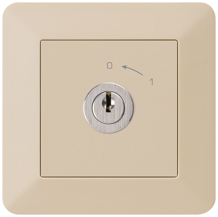 UP-SchwenkTaster 0<-1/1L kallysto.trend beige mit Schloss Kaba 8
