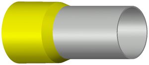 Aderendhülse Typ B isoliert 70mm²/21mm gelb