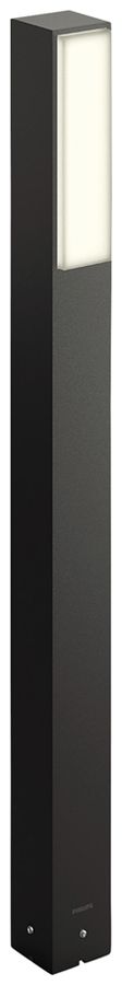 LED-Wegeleuchte Philips Stratosphere 3.8W 800lm 827 IP44 76×60mm×770mm anthrazit