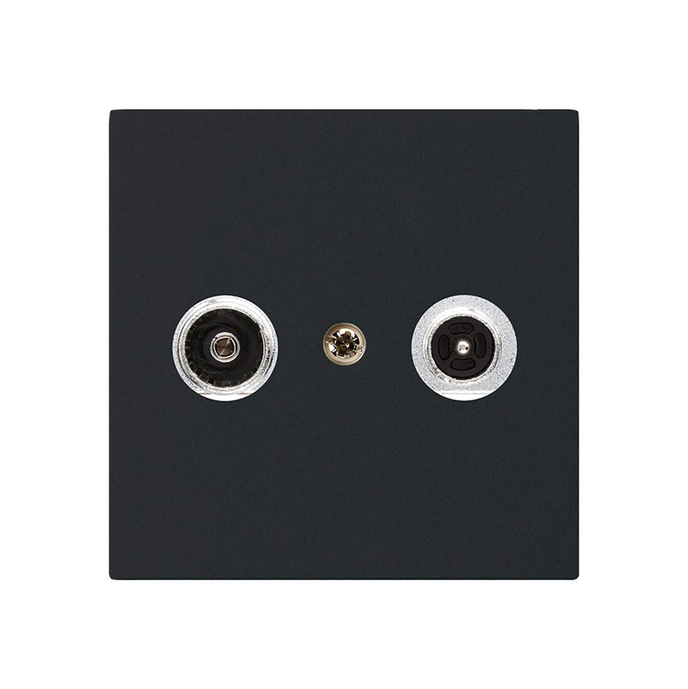 Antennendose kallysto R/TV Bauart A 4dB 2GHz schwarz