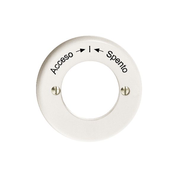 Kit front. Accesso-I-Spento pour contact rot.imp.à clé blanc