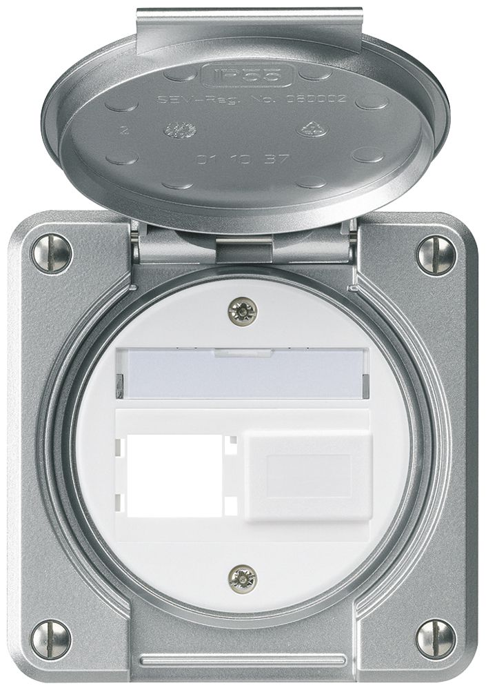 Montageset robusto IP55 Frontauslass für 2×R&M aluminium