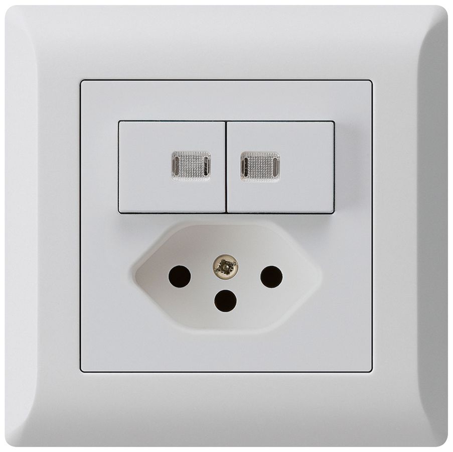 UP-Leuchtkombination 1/3+3/1P+T13 hellgrau kallysto.line 2 Linsen