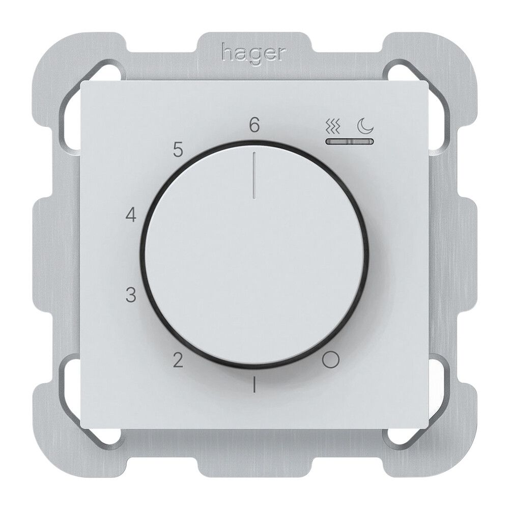 UP-Raumthermostat kallysto An/Aus 230VAC 16A 77×77mm weiss
