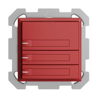 Pulsante KNX RGB INC EDUE, 250mW, c.LED RGB, carta, 3×pulsante, com.1×tasto, ber