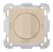 Interruttore rotativo INC 0-Hand-0-Aut. kallysto 2/1L beige con manopola