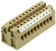 Morsetto di passaggio Weidmüller AKB connessione a vite 4mm² beige