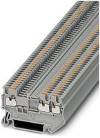 Borne de passage Push-In TWIN 0.14…1.5mm² gris