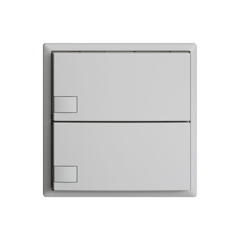 Poussoir KNX RGB EDUE, 250mW, s.LED, 2×poussoir, comm.1×touche, grc