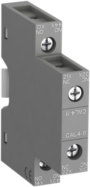 Hilfskontaktblock ABB CAL4, 1S/1Ö 4A AC-15, seitlich Schraubanschluss
