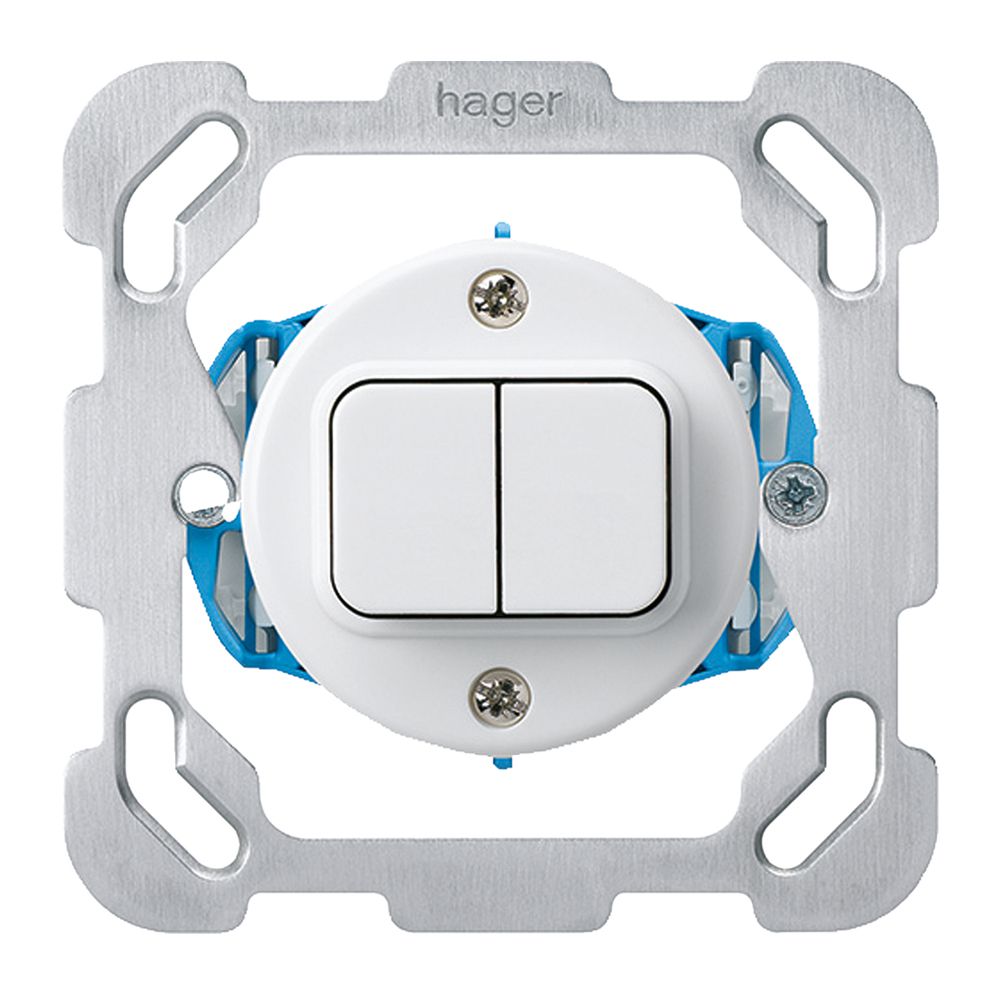 UP-Druckschalter basico 1/1 weiss