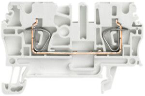 Durchgangs-Reihenklemme Weidmüller ZDU 2.5 WS Zugfeder 2.5mm² TS35 weiss