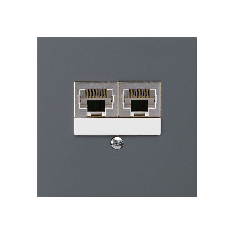 UP-Dose kallysto 2×RJ45s getrennt UKV anthrazit