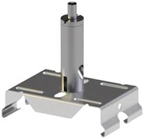 Halter DOTLUX 36×57×15mm, für Deckenmontage Seil, mit Seil 2m, für LINEAselect