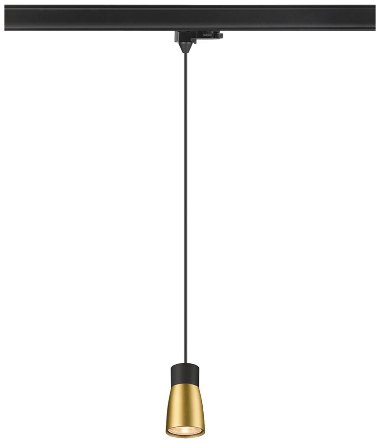 Pendelleuchte SLV PURI 2.0 Dome AD3PH GU10 1×6W DIM Ø55mm schwarz/gold