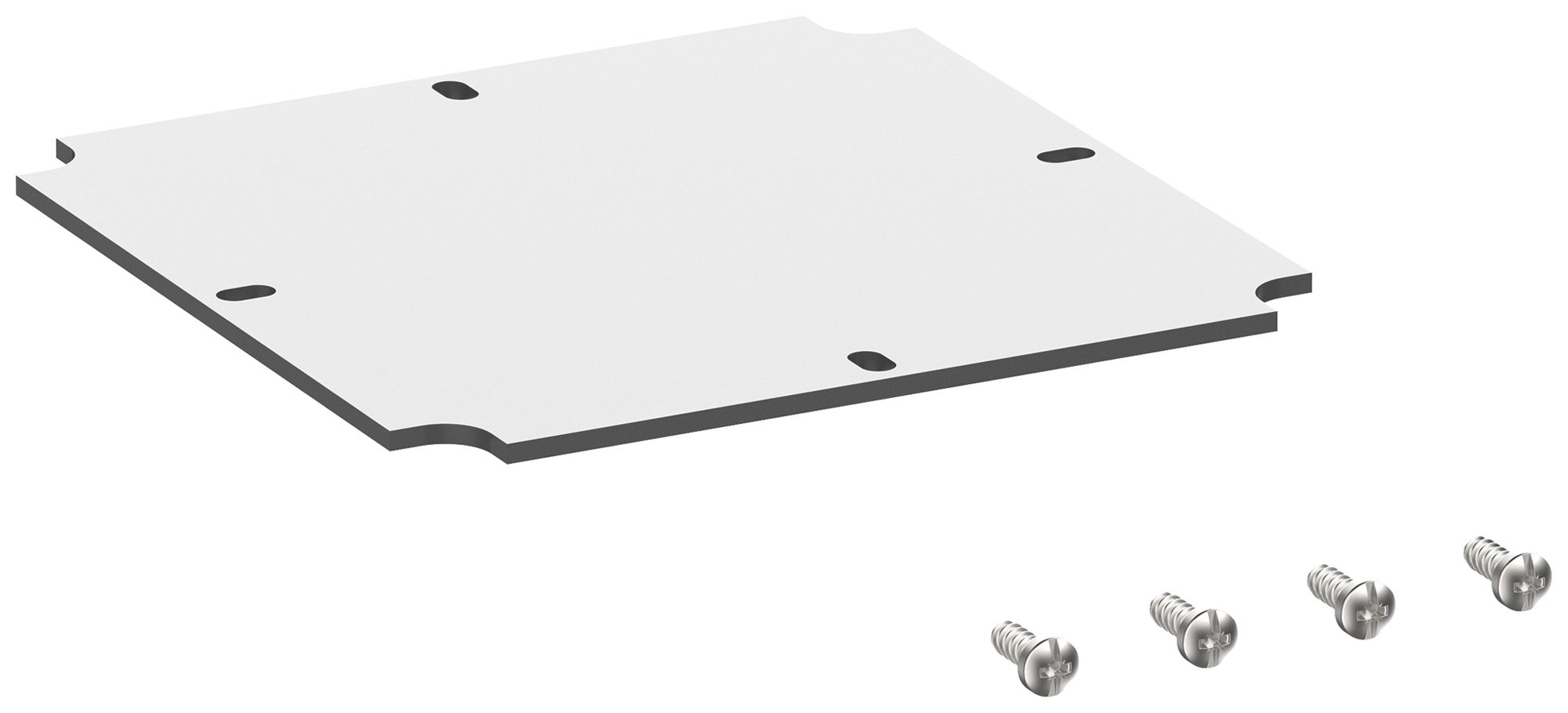 Plaque de montage Spelsberg Abox MPI 100 120×120×2.5mm pour Abox/Abox Pro