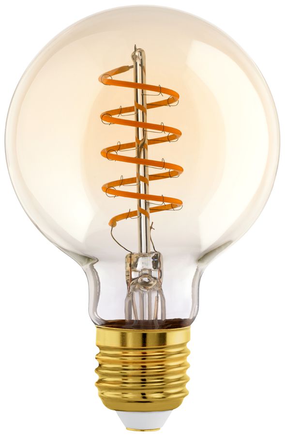 LED-Lampe Eglo E27 4W 245lm 2000K 80×120mm G80 klar 360°