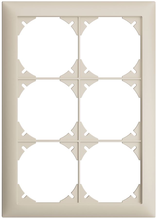 Telaio di copertura EDIZIOdue 2×3 crema