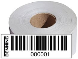 Barcode-Etikette Benning 50×17mm Nummerierung 1001…2000