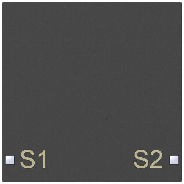 Taste SIDUS 1/2f zu Tastsensor mit Aufdruck S1/S2, anthrazit