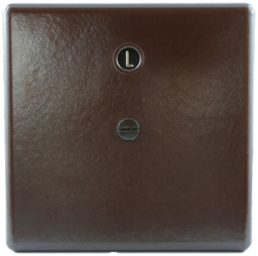 Schraubdeckel Ammer 115×115mm braun