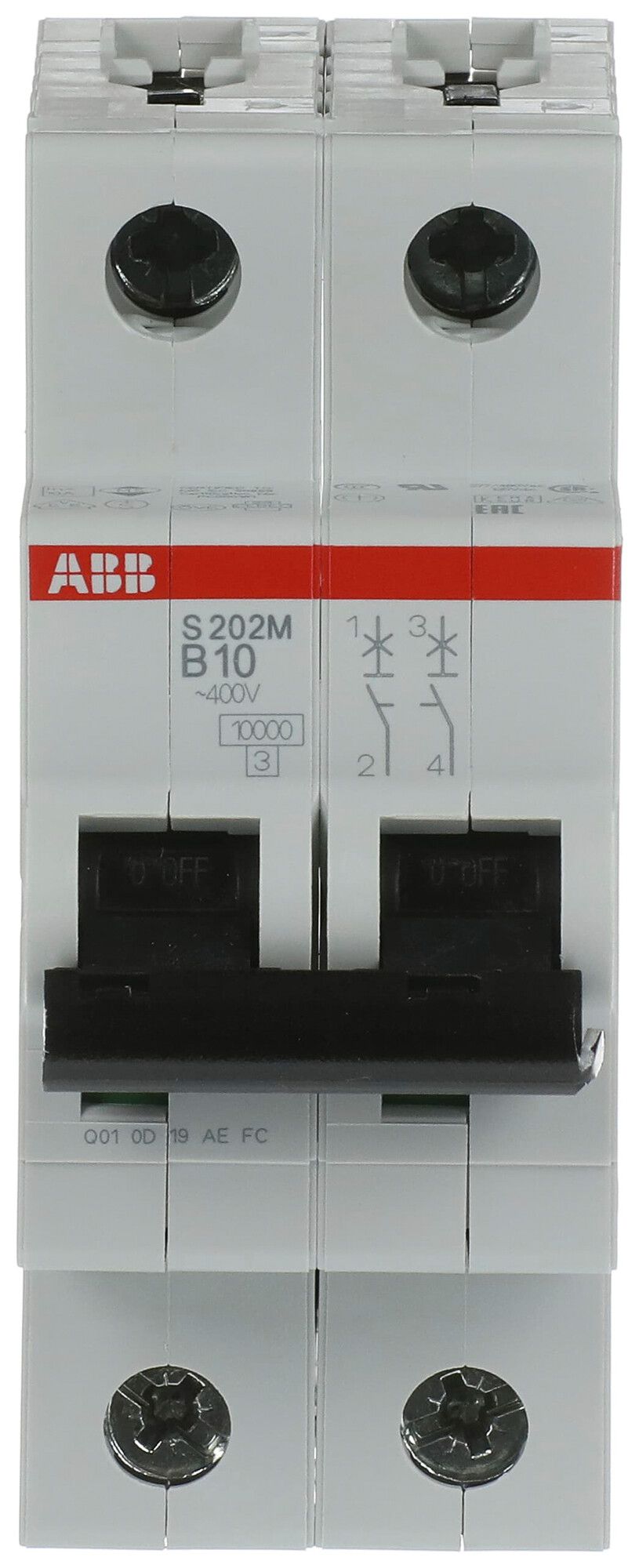 Leitungsschutzschalter ABB S202M-B10 10A B 10kA