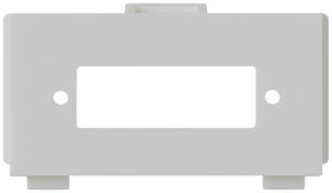Modulo multimedia M3 FO vuoto per 1 SC Duplex grigio chiaro
