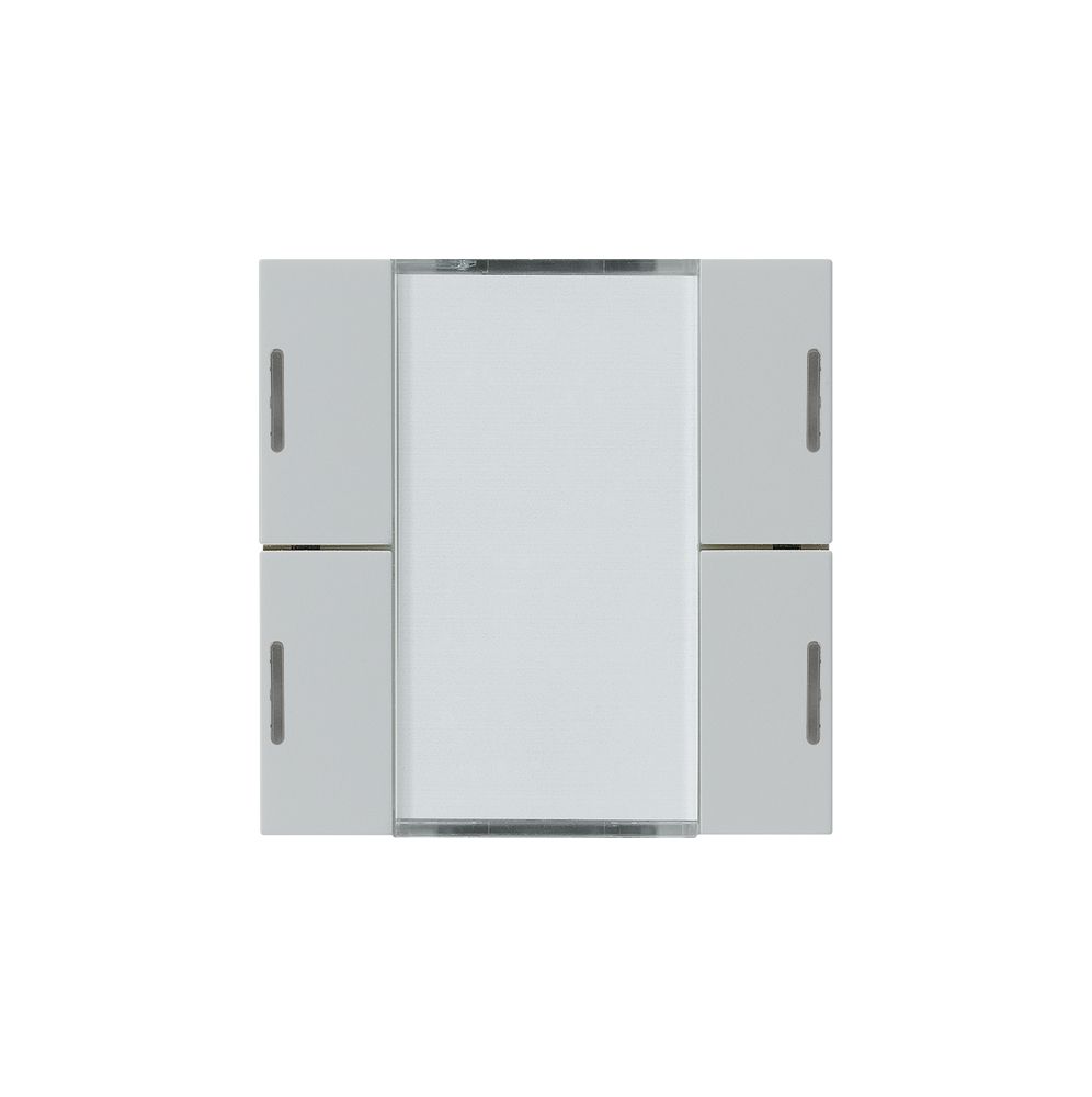 Frontset Hager kallysto LED 4×KNX systemlink/easylink hellgrau